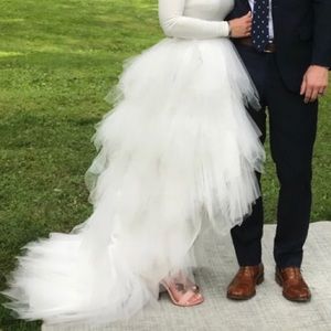 Tulle high-low beautiful